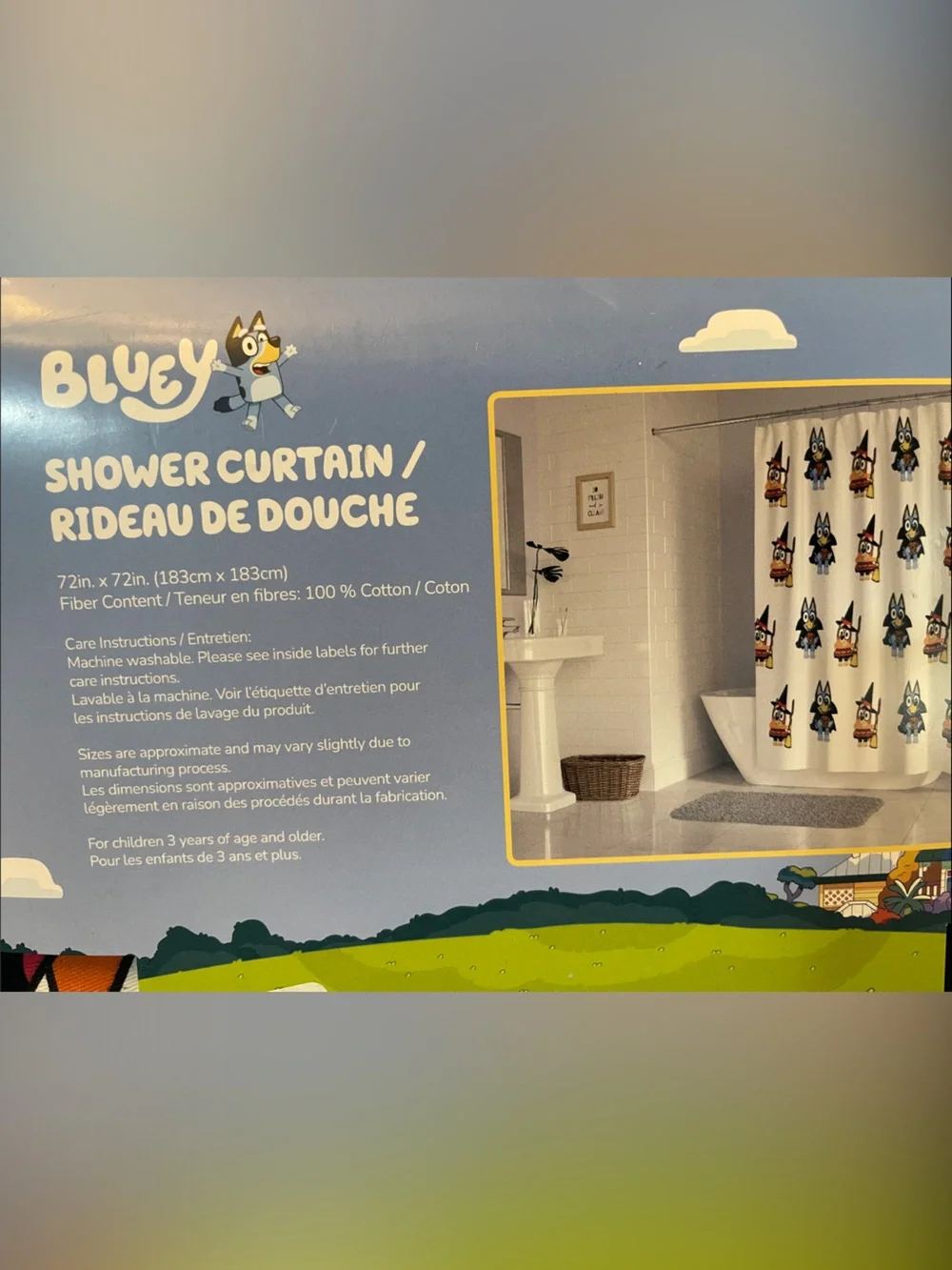 Bluey kids shower